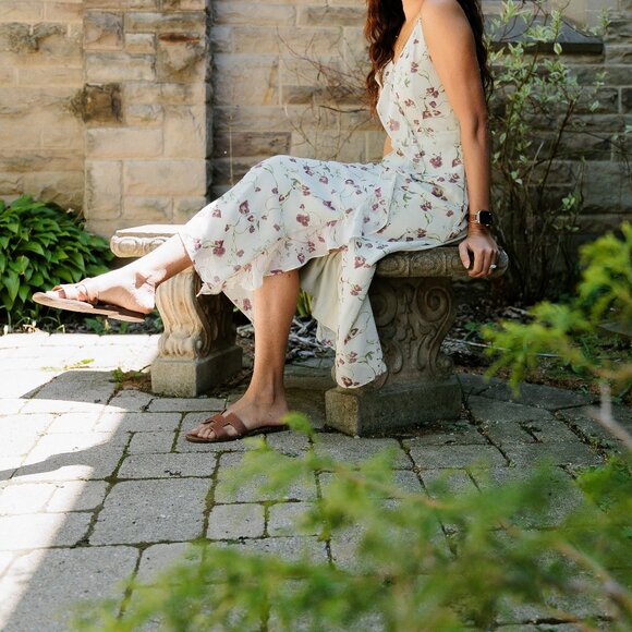 RW&CO Sleeveless Midi Cocktail Dress with Ruffles - Picture 4 of 14